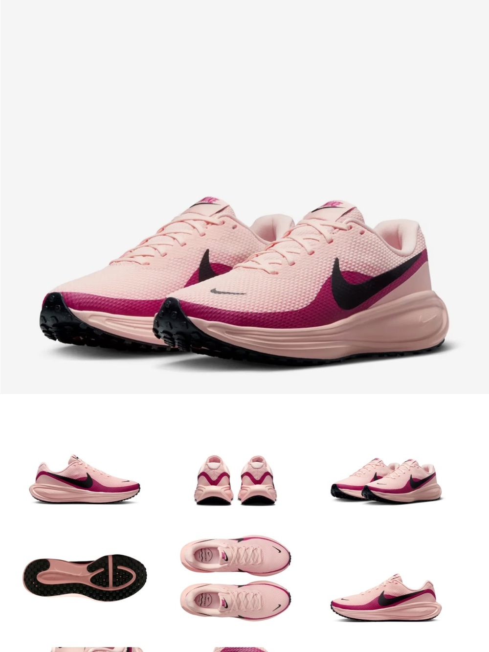 NWT Nike Revolution 8 Running Shoes - Washed Coral Colorway